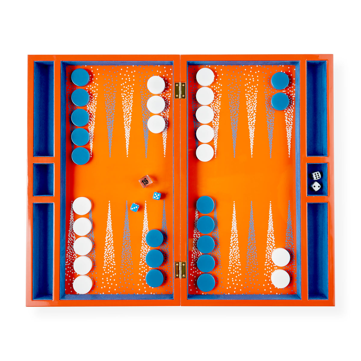 Jonathan Adler Acc Vapor Backgammon Set Orange Gracious Style