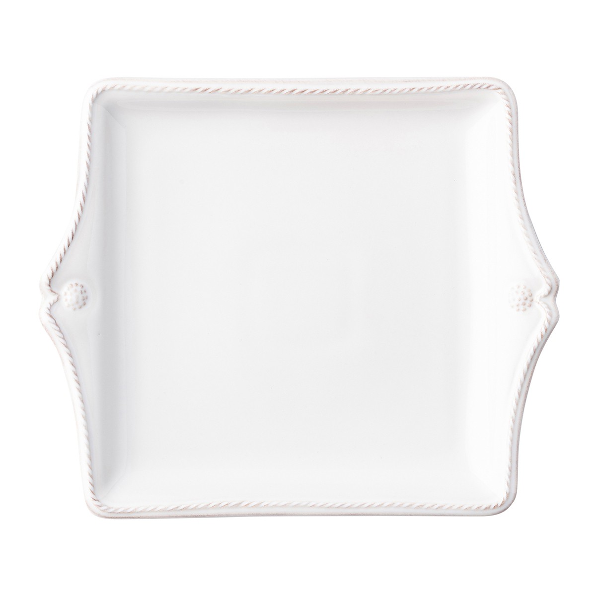 Berry & Thread Whitewash 5pc Place Setting w/ Tea Cup (JDR/W, JDSS/W, JBBR/W, JA04/W, JSS/W) - By Juliska