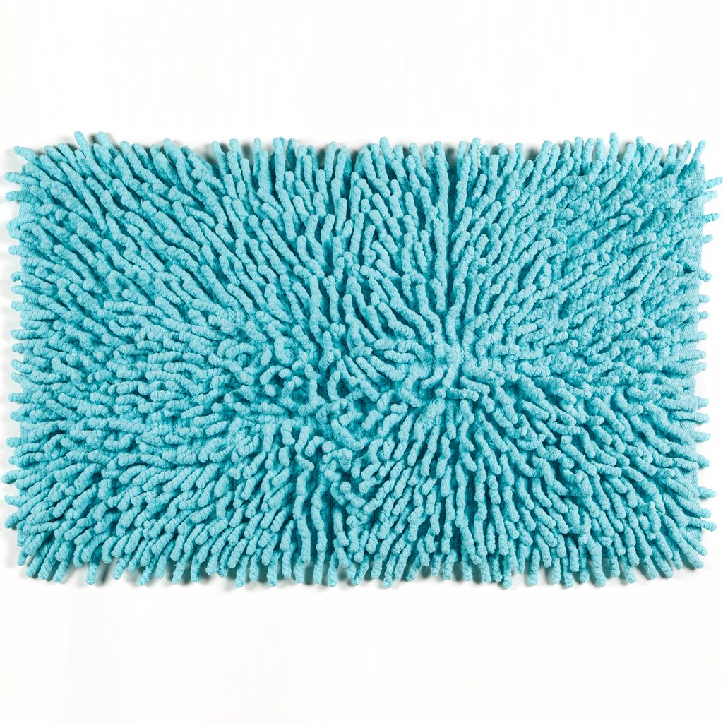 Kassatex Bambini Kids Bath Rug 20 x 32 in Aqua Gracious Style