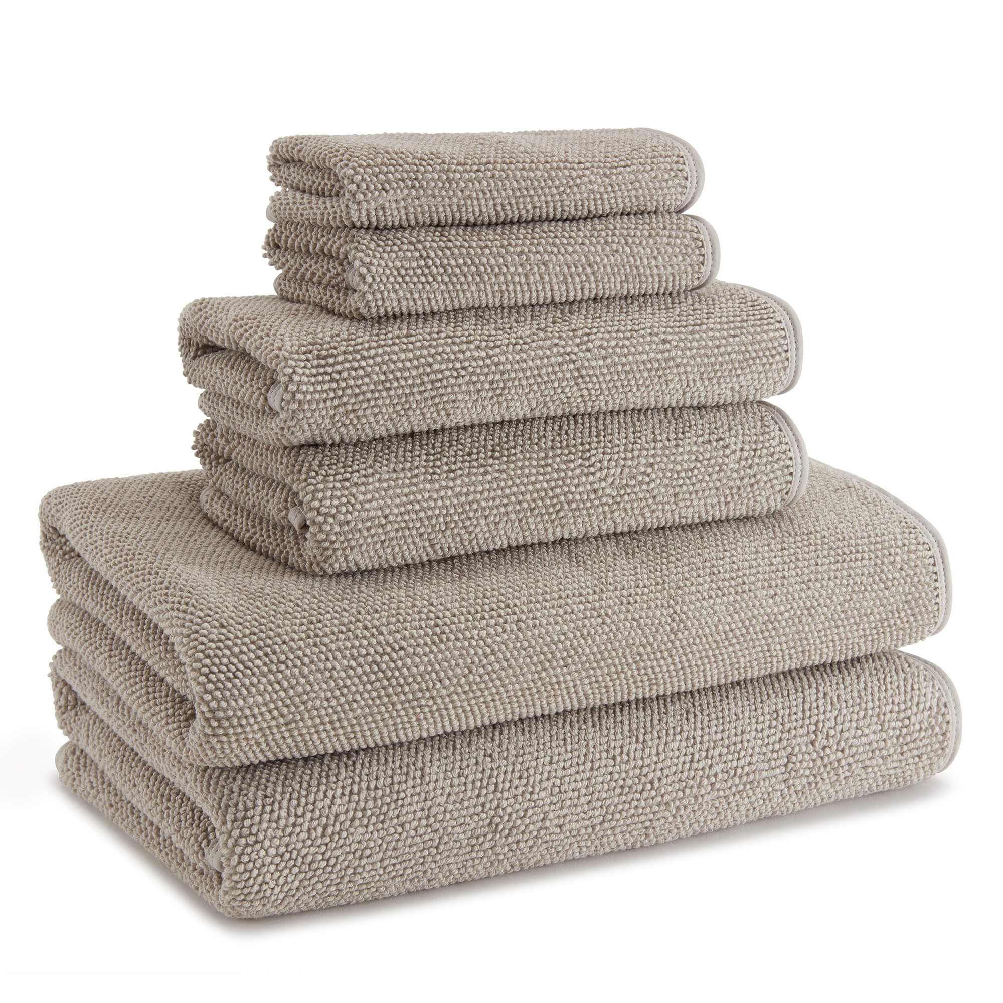 Kassatex Cobblestone Textured Bath Towels Dolphin Grey | Gracious Style