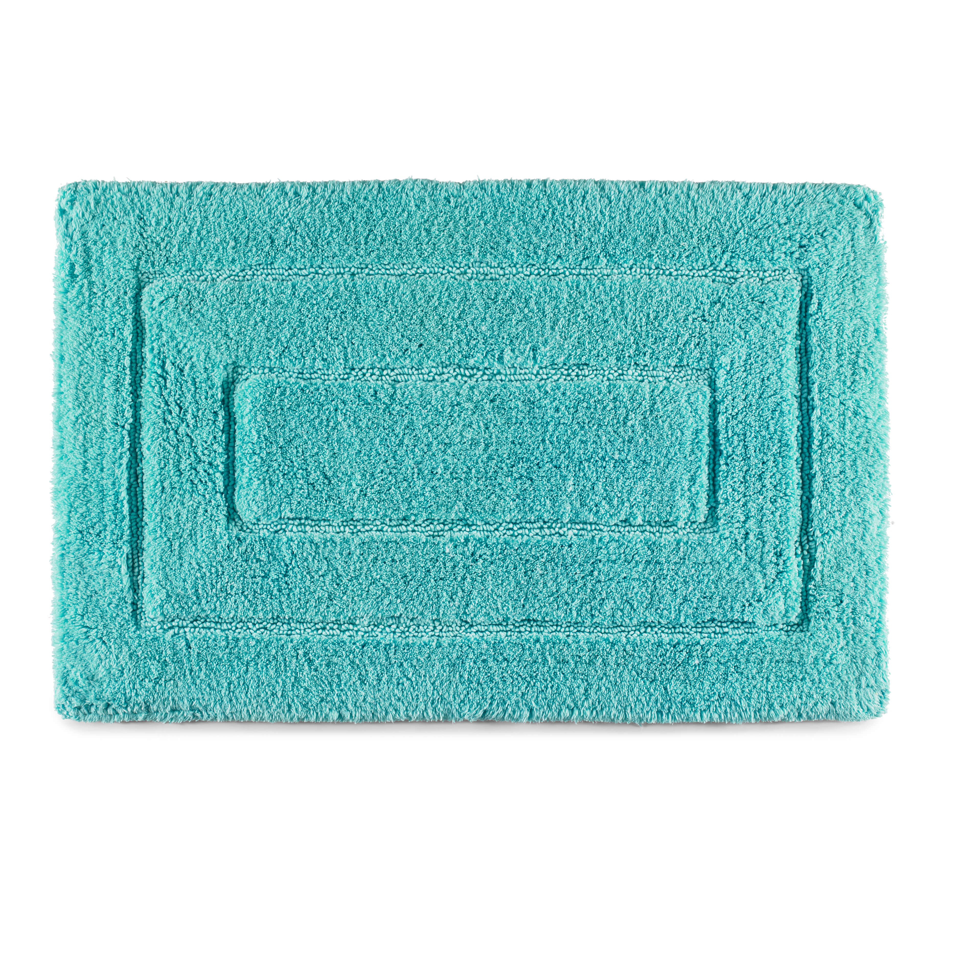 Kassatex KassaDesign Brights Bath Rugs and Mats Caribbean Blue