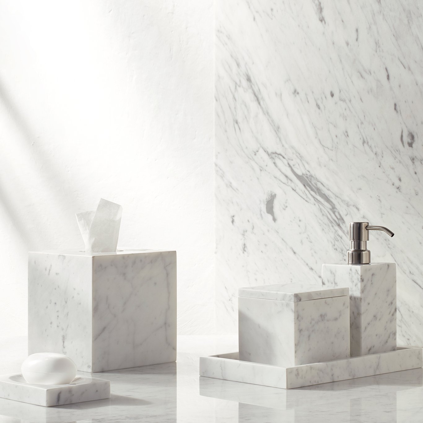 Kassatex Marmol Italian Marble Bath Accessories | Gracious Style