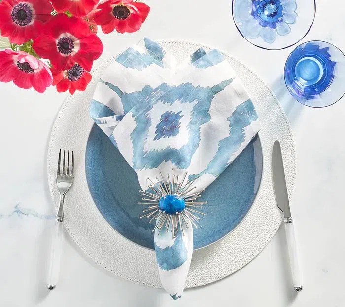 Watercolor Ikat Table by Kim Seybert Tablecloth