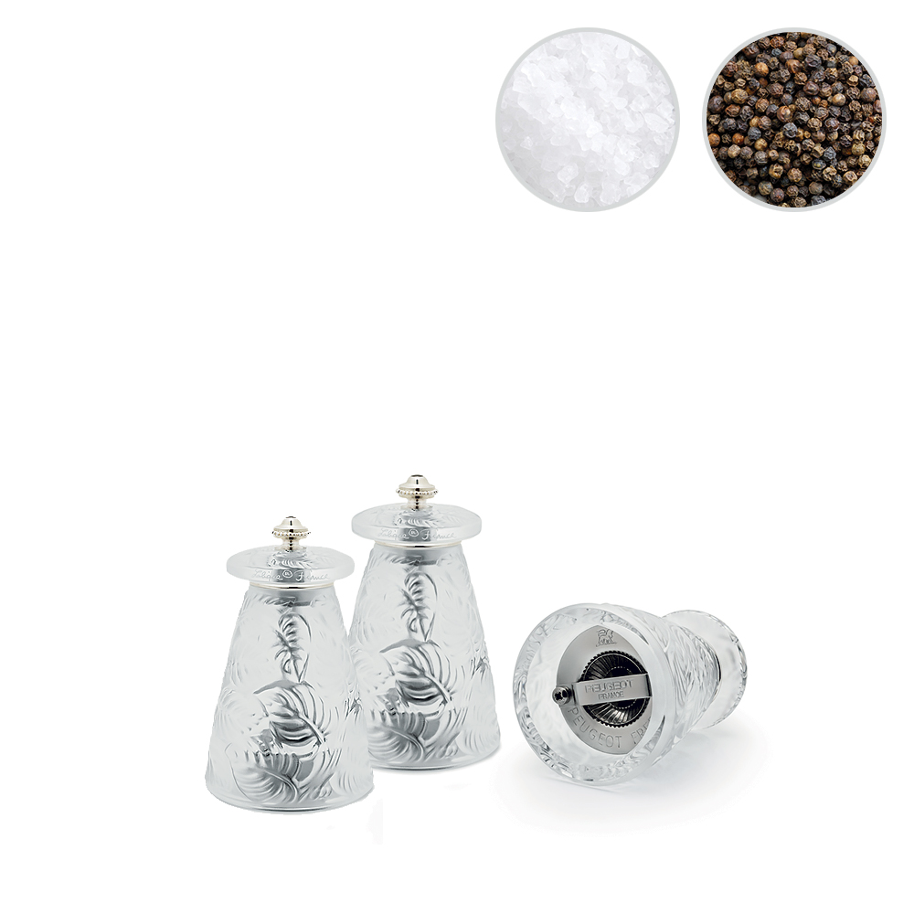 White Bobbin Salt & Pepper Mill Grinder Set