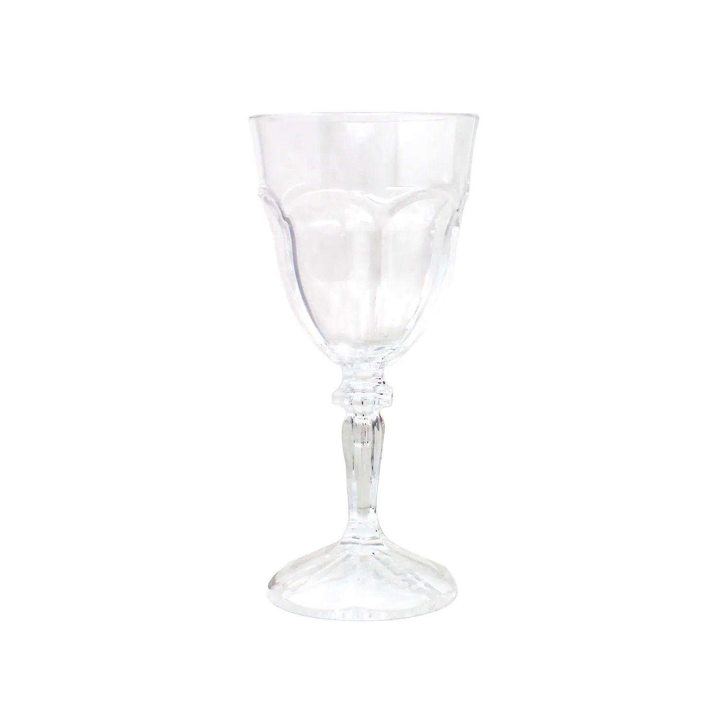 Le Cadeaux Shatter-Resistant Fleur Wine Glasses in Blue, Set of 6
