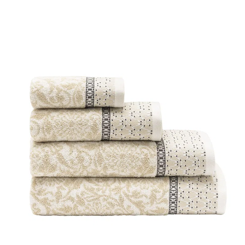 Graccioza Continental Bath Linens - Gold - Gold / Wash Cloth (12 x 12)