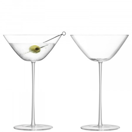 LSA Boris Cocktail Glass 250 ml Clear, Set of 2