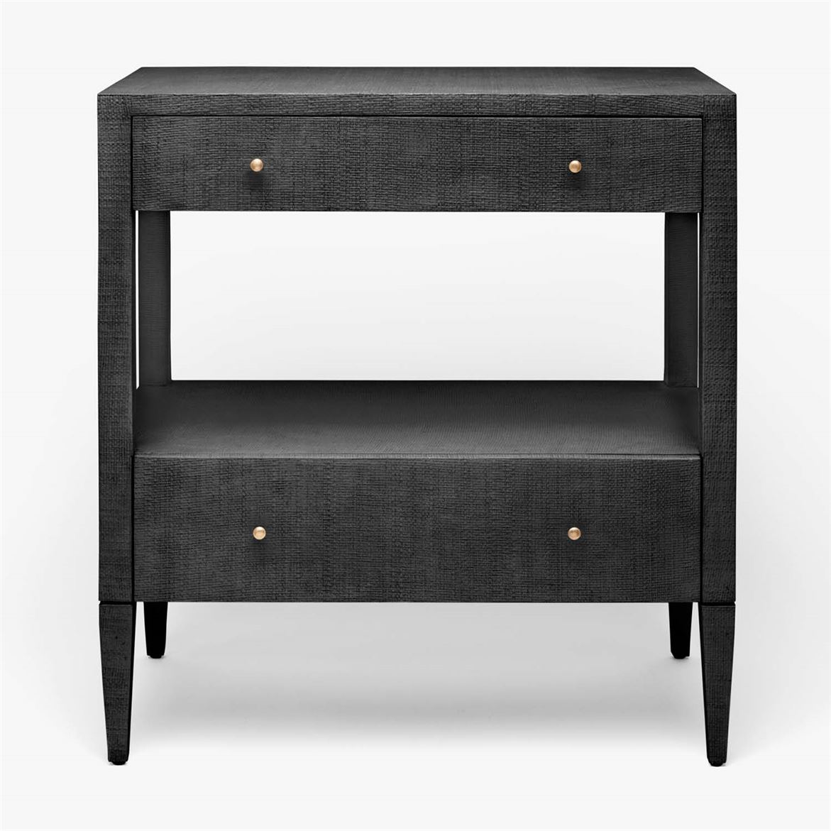 Made Goods Conrad Nightstand 30 in L x 18 in W x 32 in H Black Faux