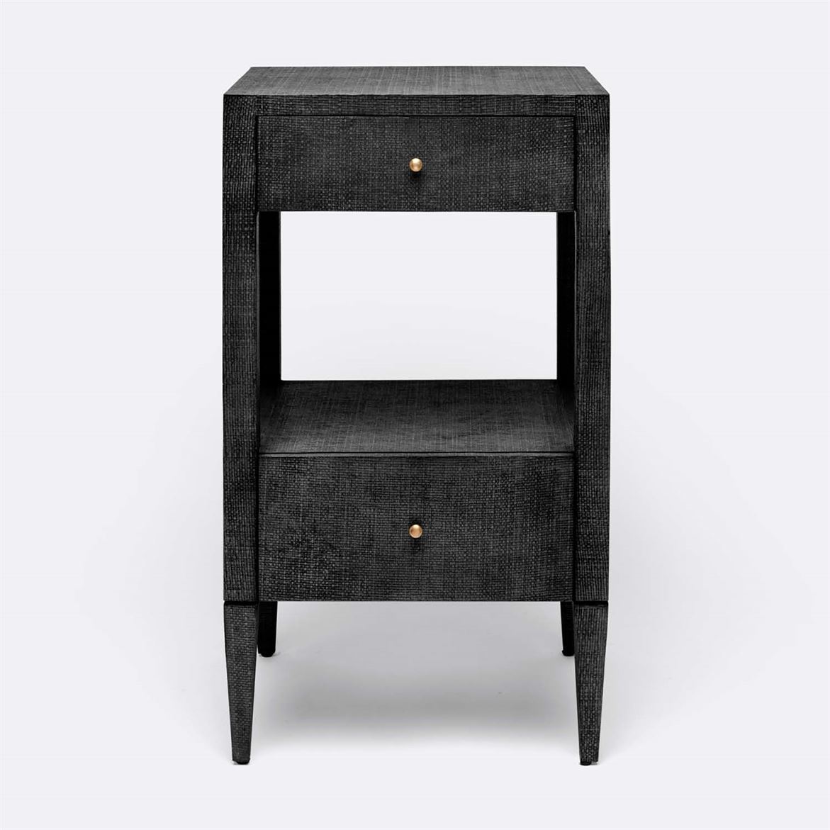Made Goods Conrad Nightstand 18 in L x 18 in W x 32 in H Black Faux