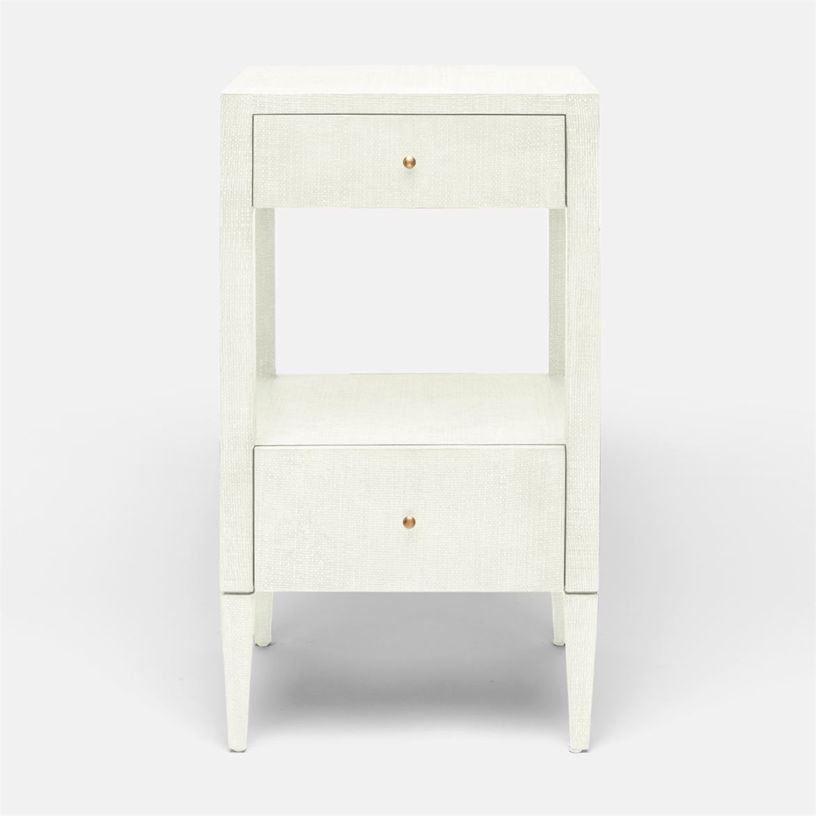 Made Goods Conrad Nightstand 18 in L x 18 in W x 32 in H Pristine Faux