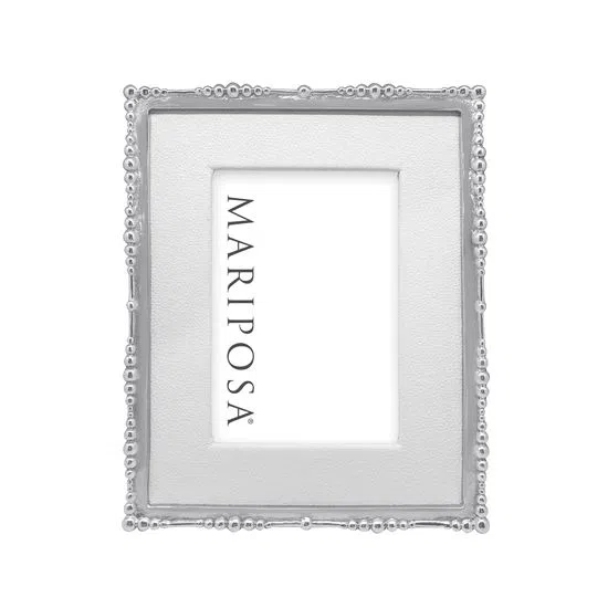 Silver Trim Coral Enamel Photo Frames - 4x6, 5x7