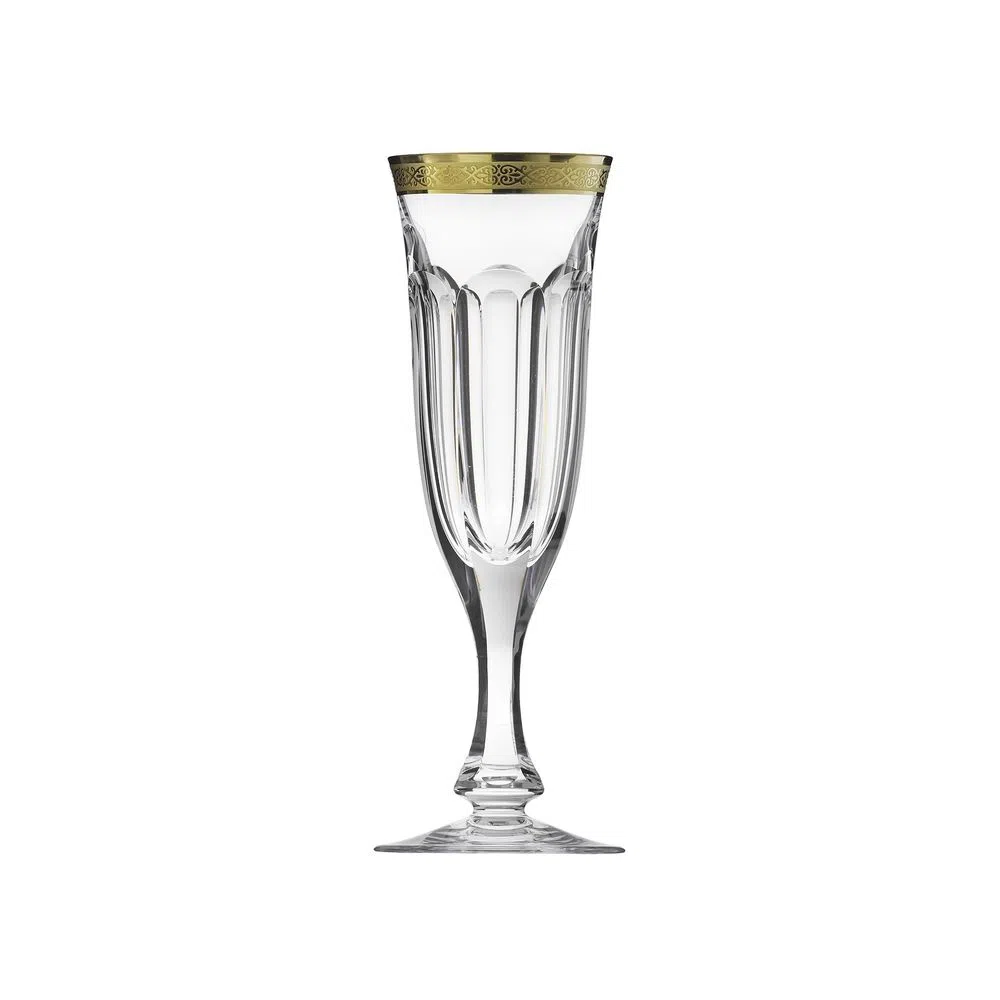 Bohemian crystal champagne flute glass (180 ml) by Moser