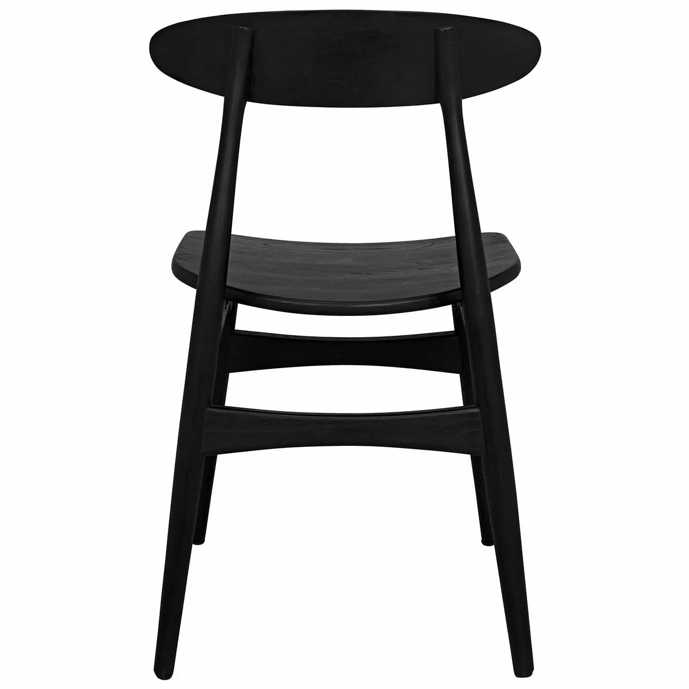 Noir Surf Dining Chair Charcoal Black Gracious Style