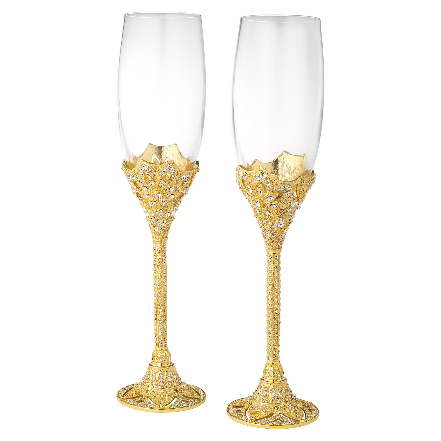 Olivia Riegel Gold Windsor Flute (Set of 2) Gracious Style