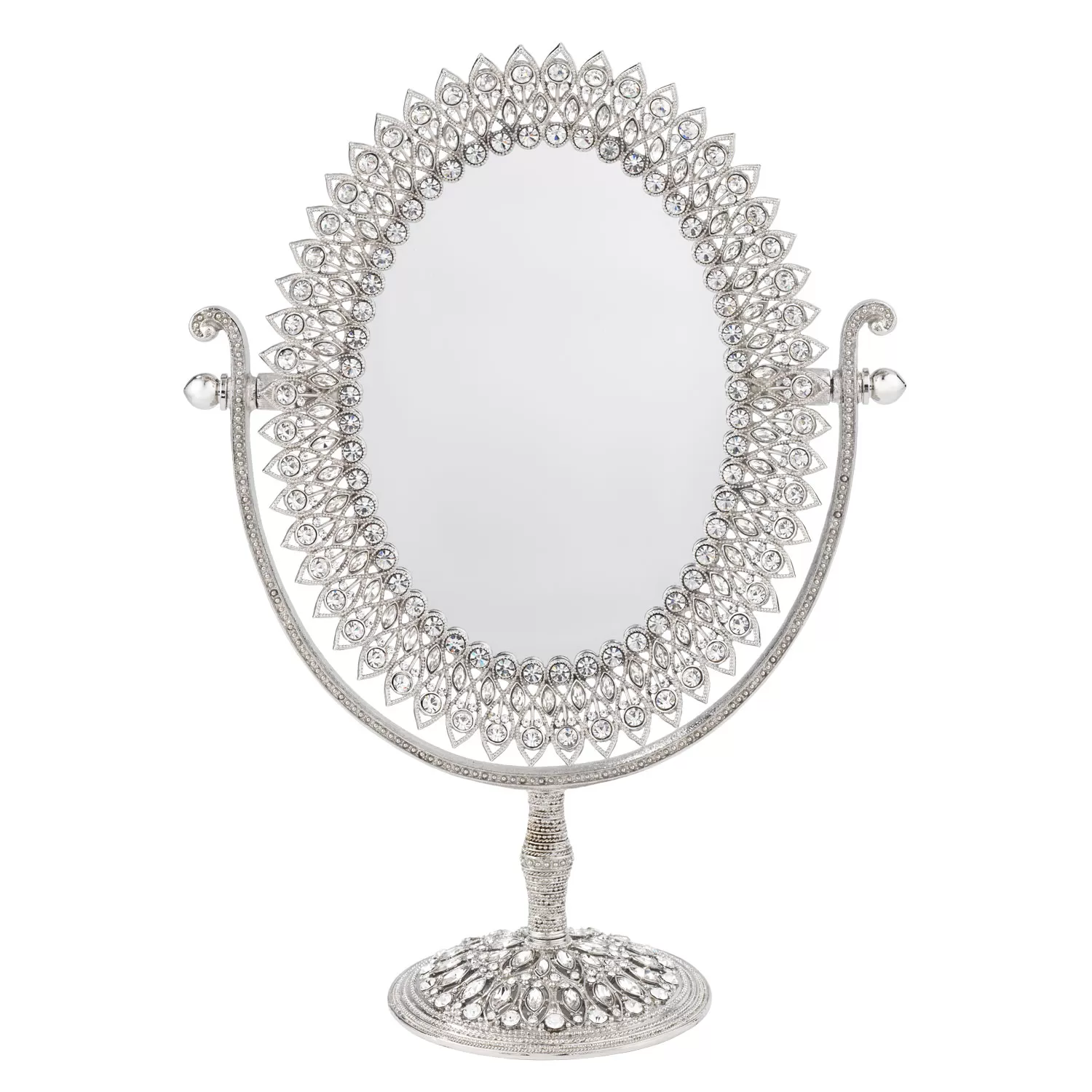 Olivia Riegel Oval Magnified Standing Mirror Gracious Style