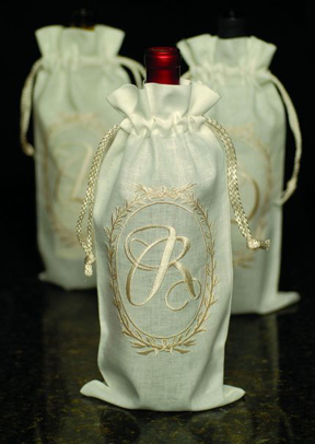 Oval Monogram Wine Bags