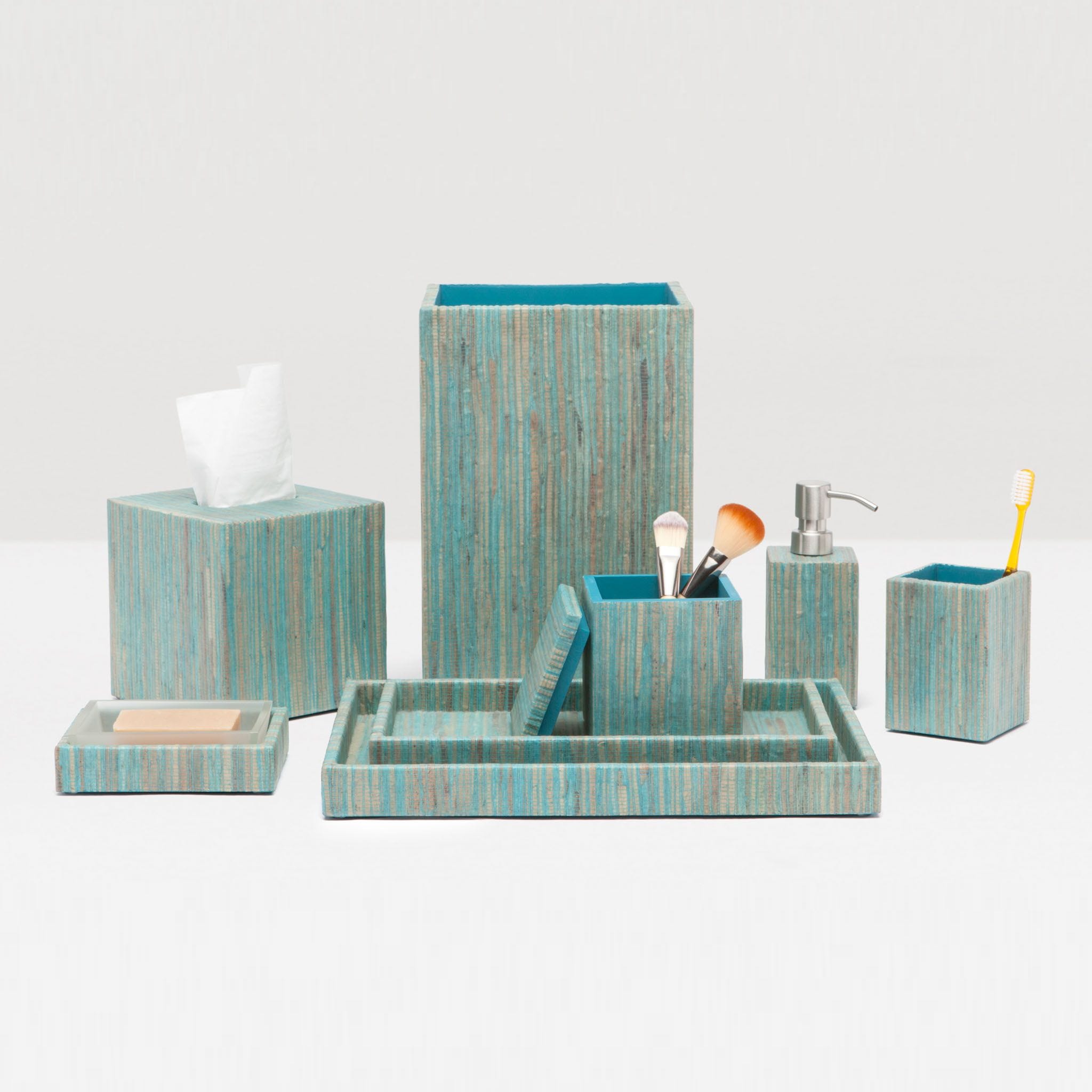 Pigeon & Poodle Bali Aqua Water Hyacinth Bath Accessories Gracious Style