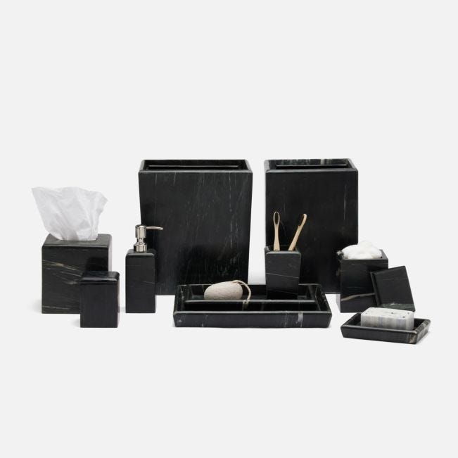 Kassatex Ducale Black Bath Accessories