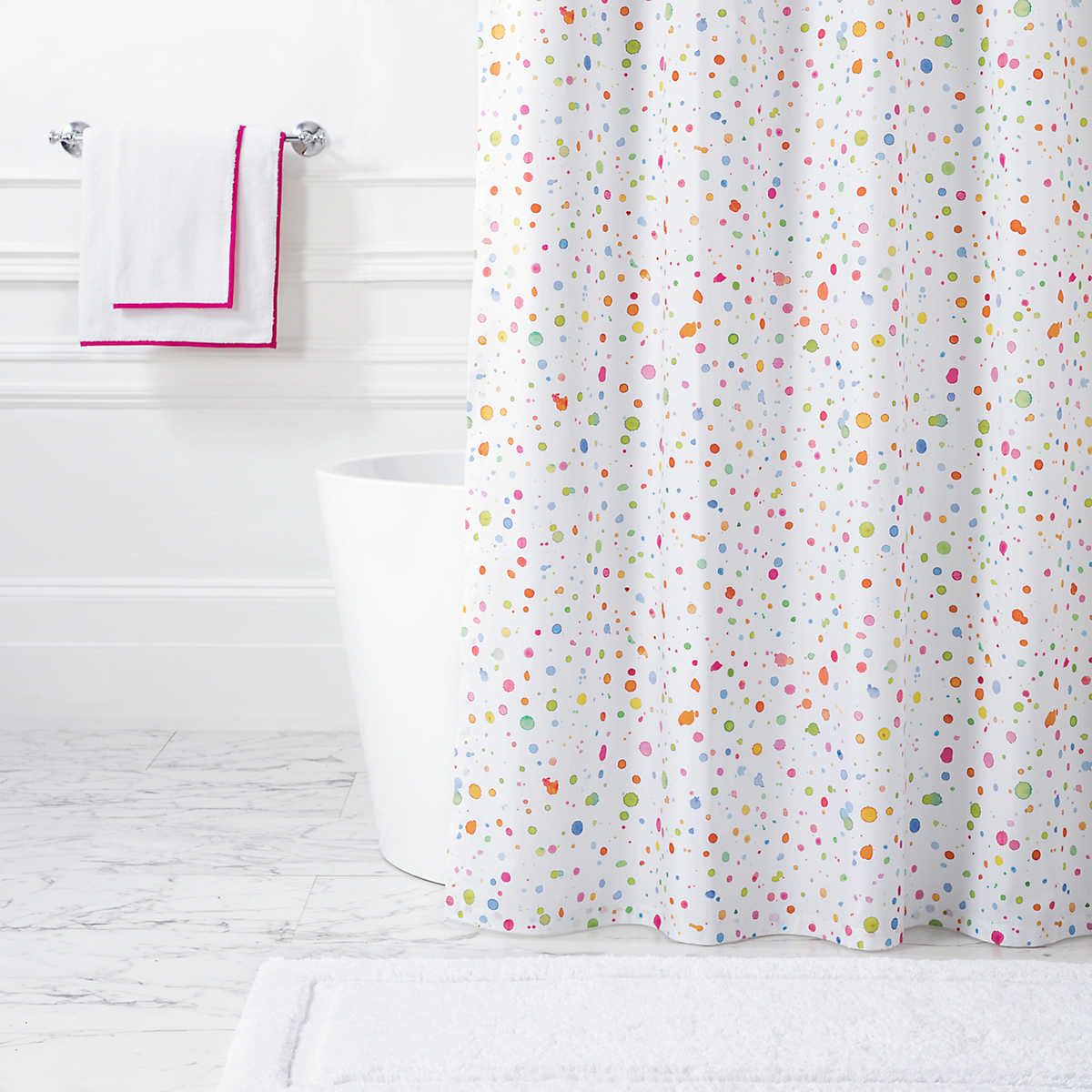 Pine Cone Hill Splatter Shower Curtain 72" x 72" Gracious Style