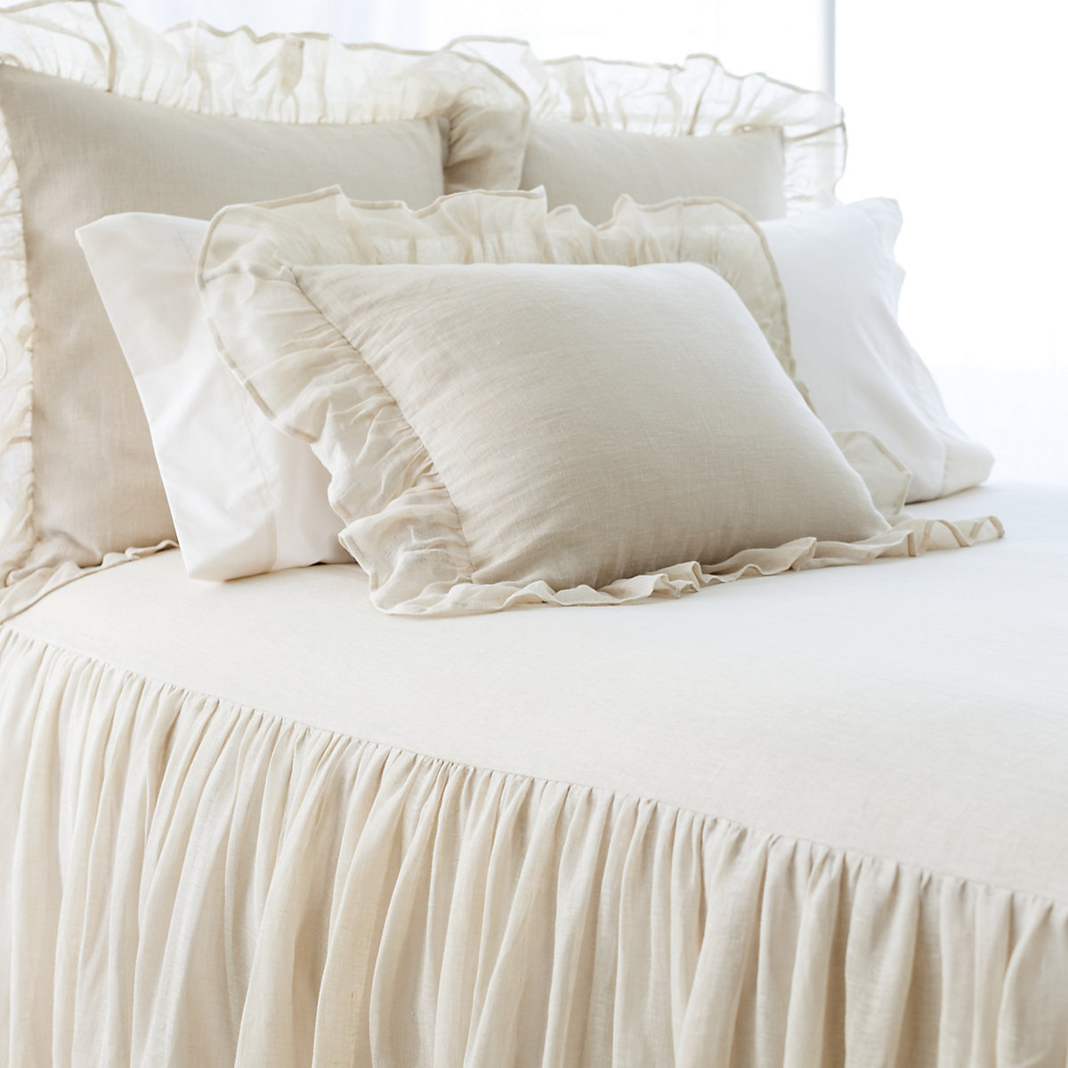 Pine Cone Hill Savannah Linen Gauze Tea Stain Bedding | Gracious Style