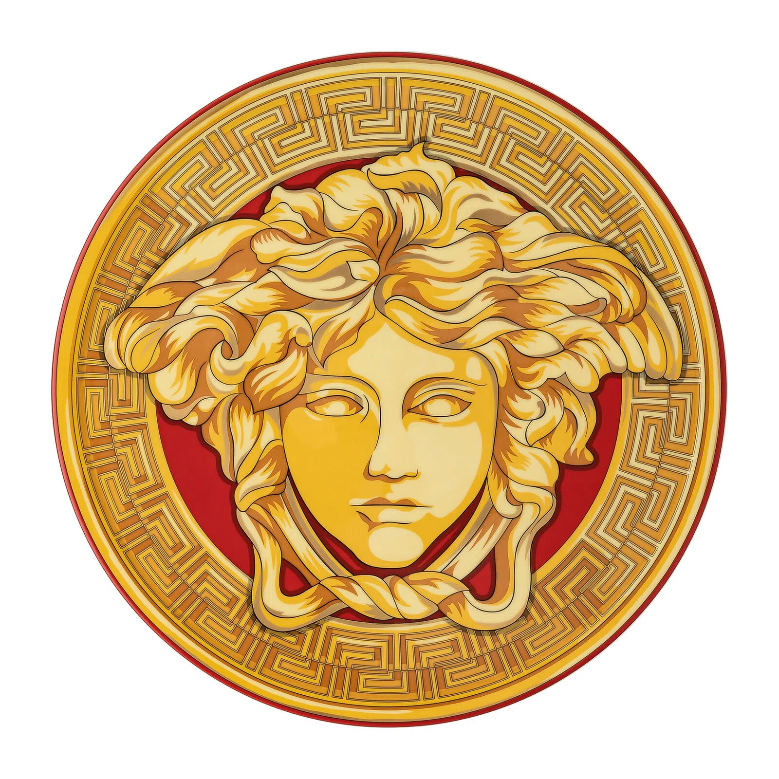 Rosenthal Meets Versace Medusa Amplified - Golden Coin Ashtray 13 cm