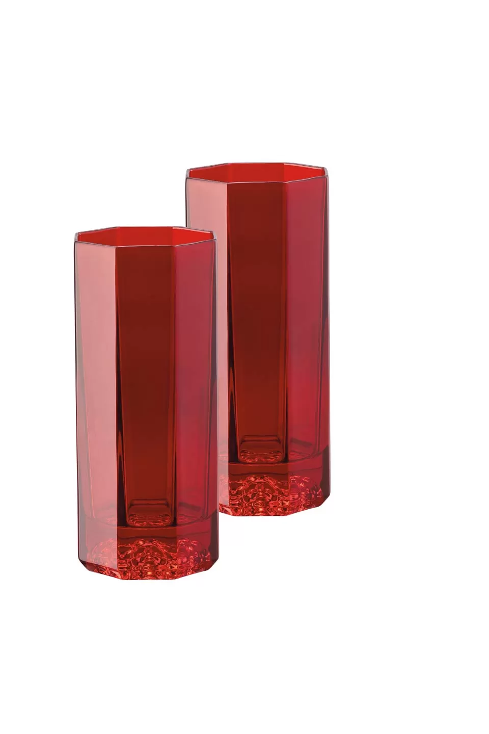 Versace Medusa Lumiere Short Stem Haze Red Wine Glasses, Set of 2