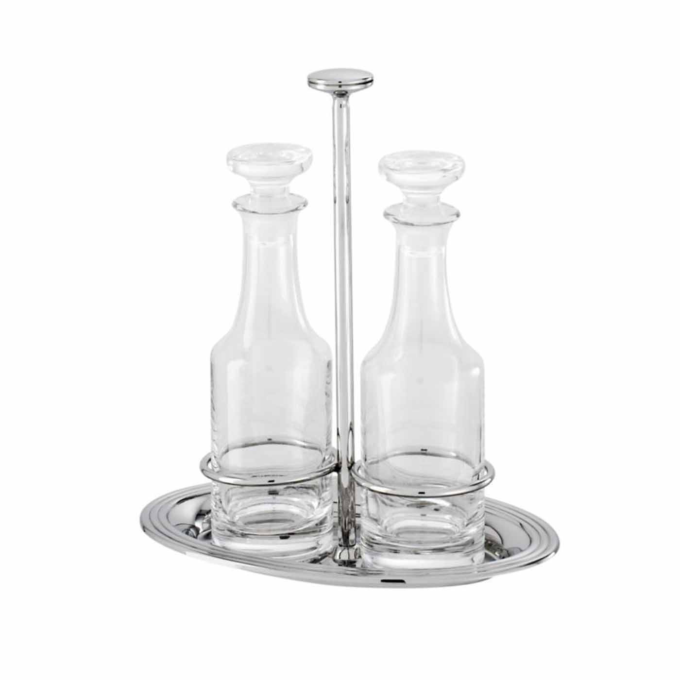 Bee Cruet Glass Bottle with Pewter Cork Stopper by Vagabond House