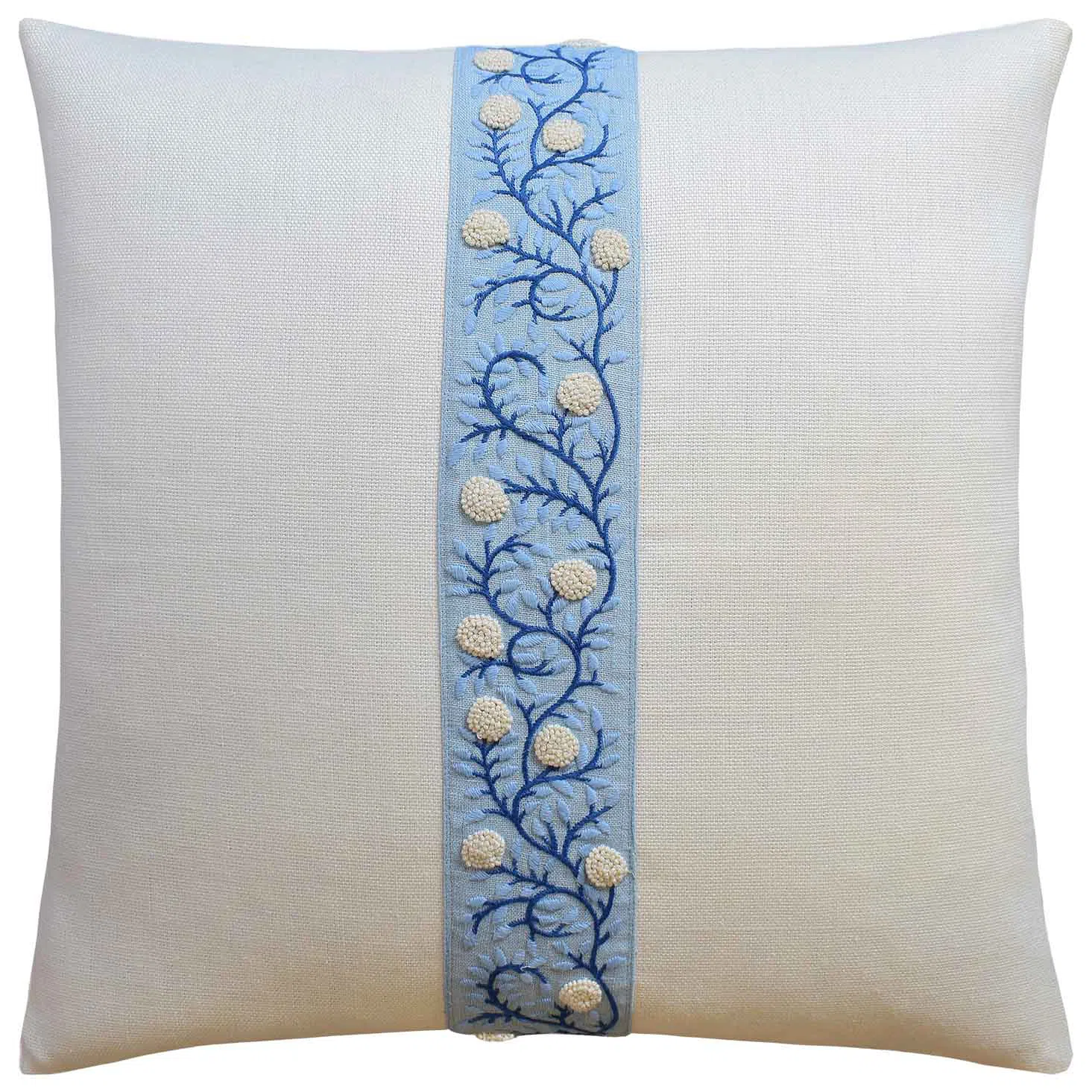 Anza Borrego Blue Throw Pillow by Ryan Studio, 22 x 22 / Borrego Blue