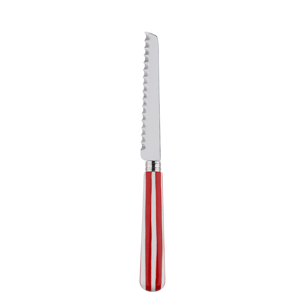Sabre White Stripe Red Tomato Knife Gracious Style