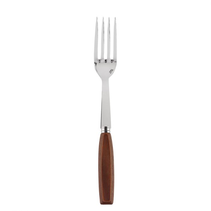 Sabre Djembe Natural Wood Serving Fork | Gracious Style