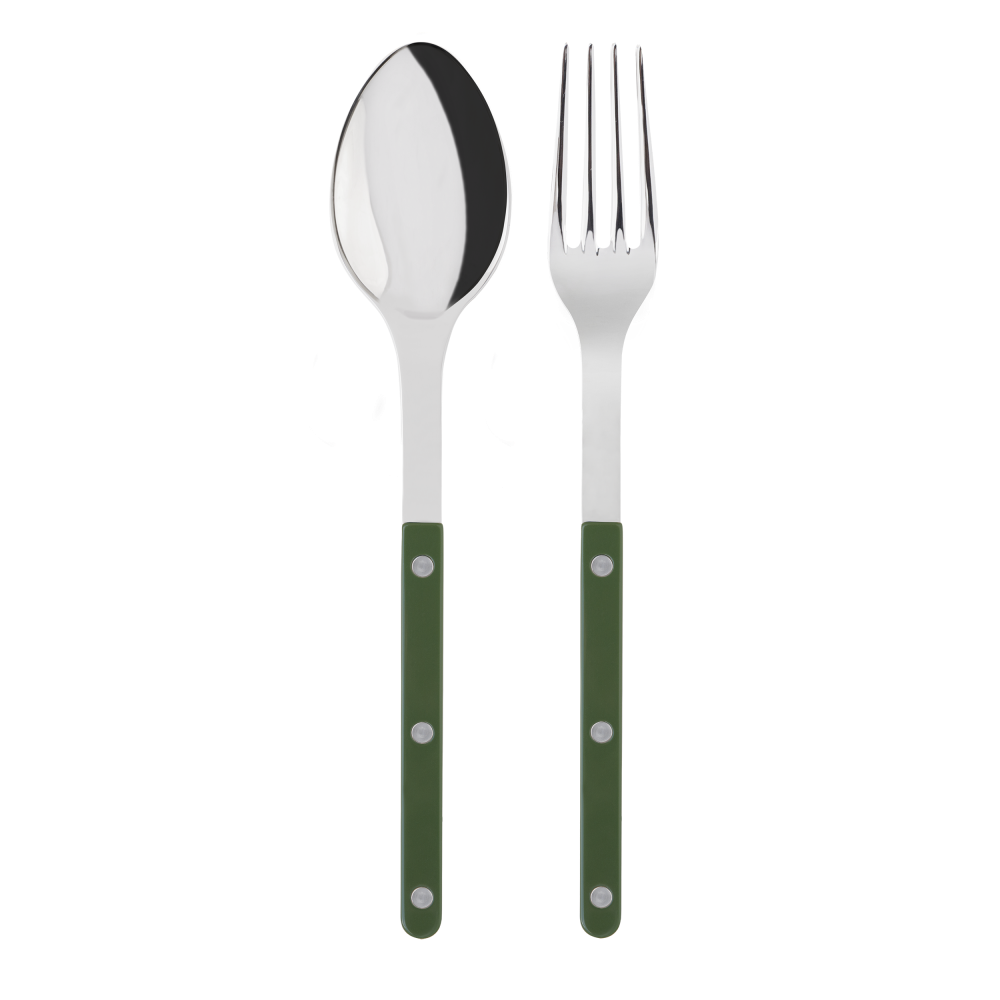 Sabre Bistrot Shiny Green Flatware Gracious Style