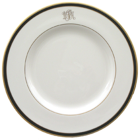 Signature Monogram dinner plate