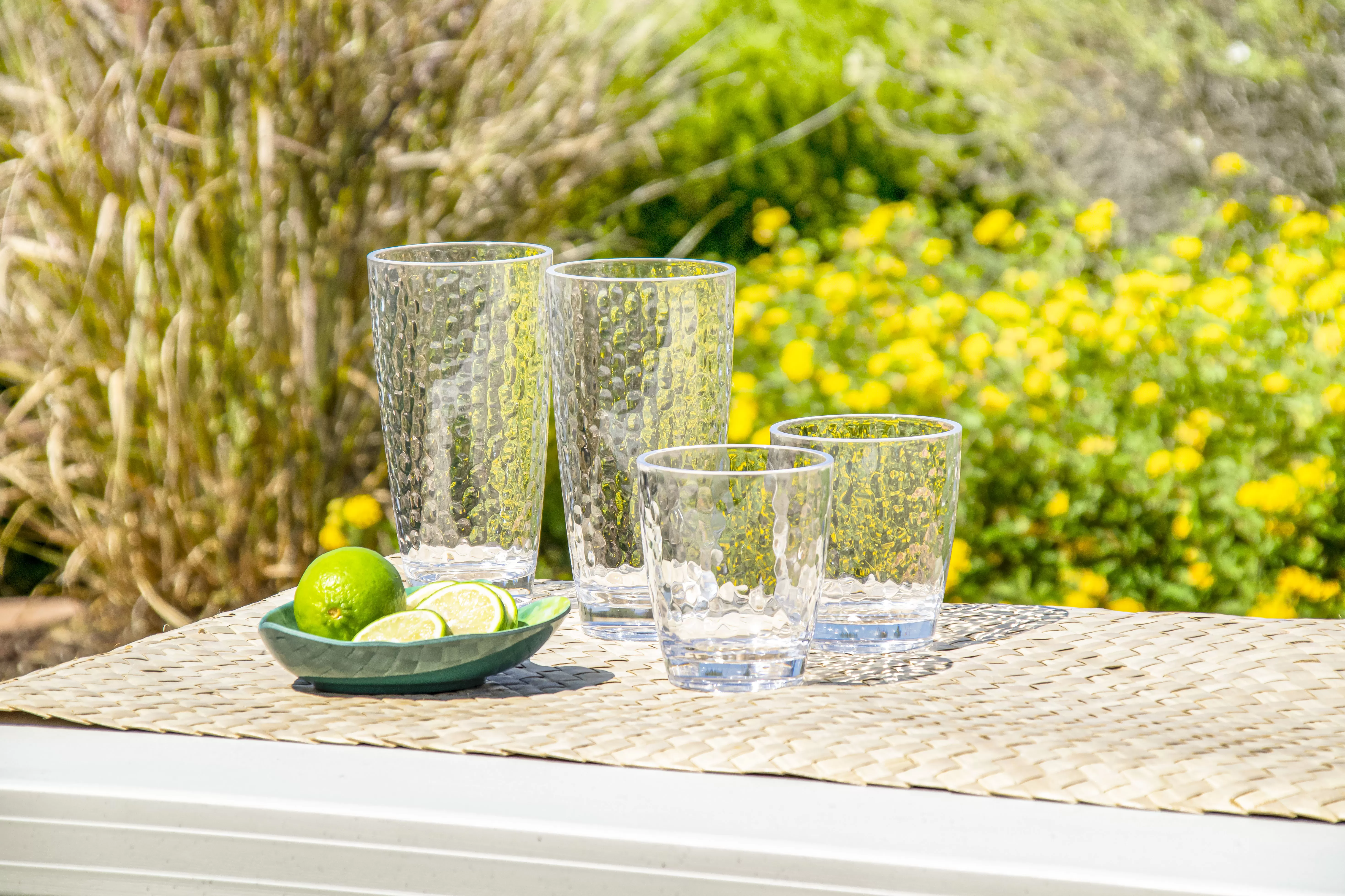 Clear Hammered Margarita Pitcher