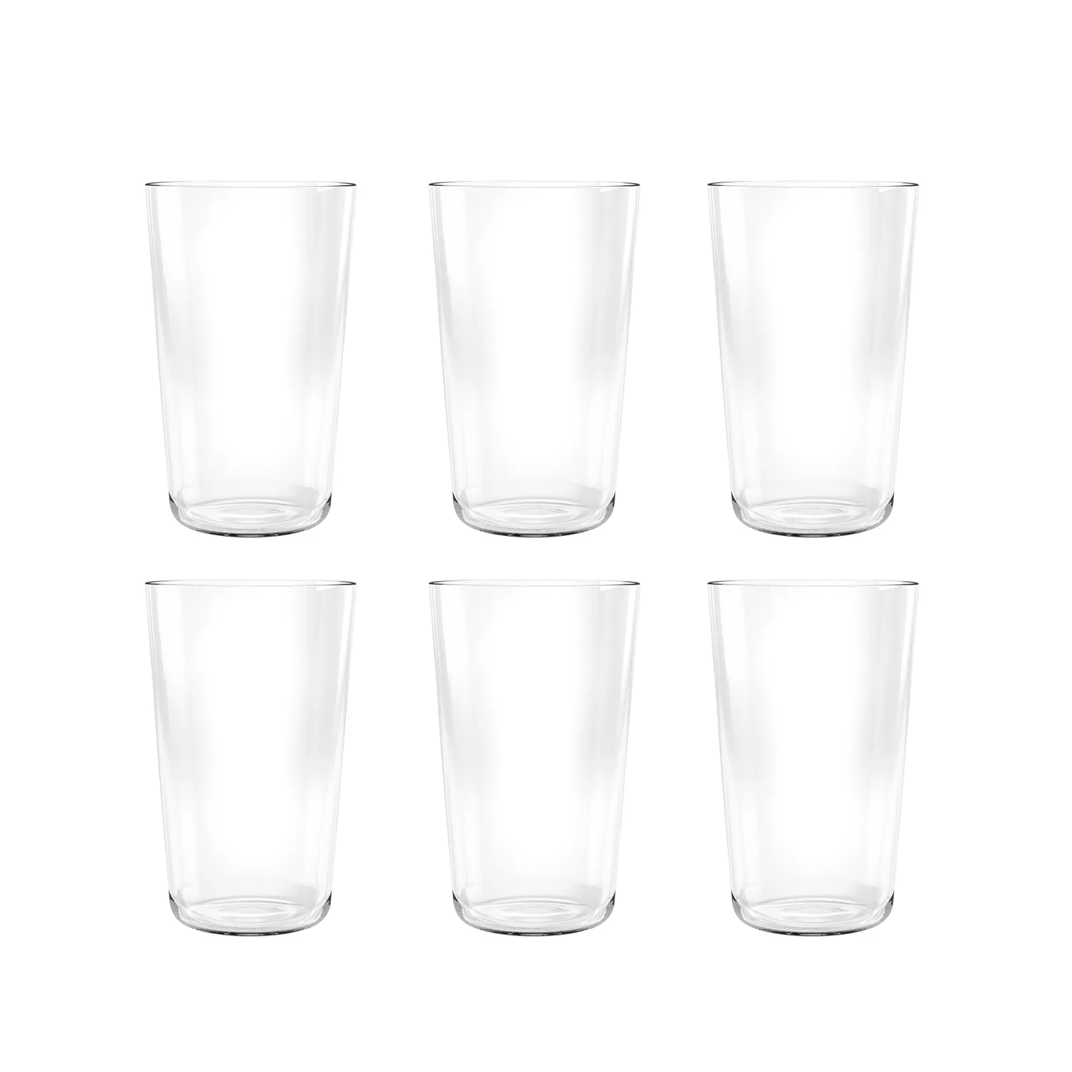 TarHong Bubble Jumbo Glass, Clear, 23 oz, Premium Plastic, Set of 6