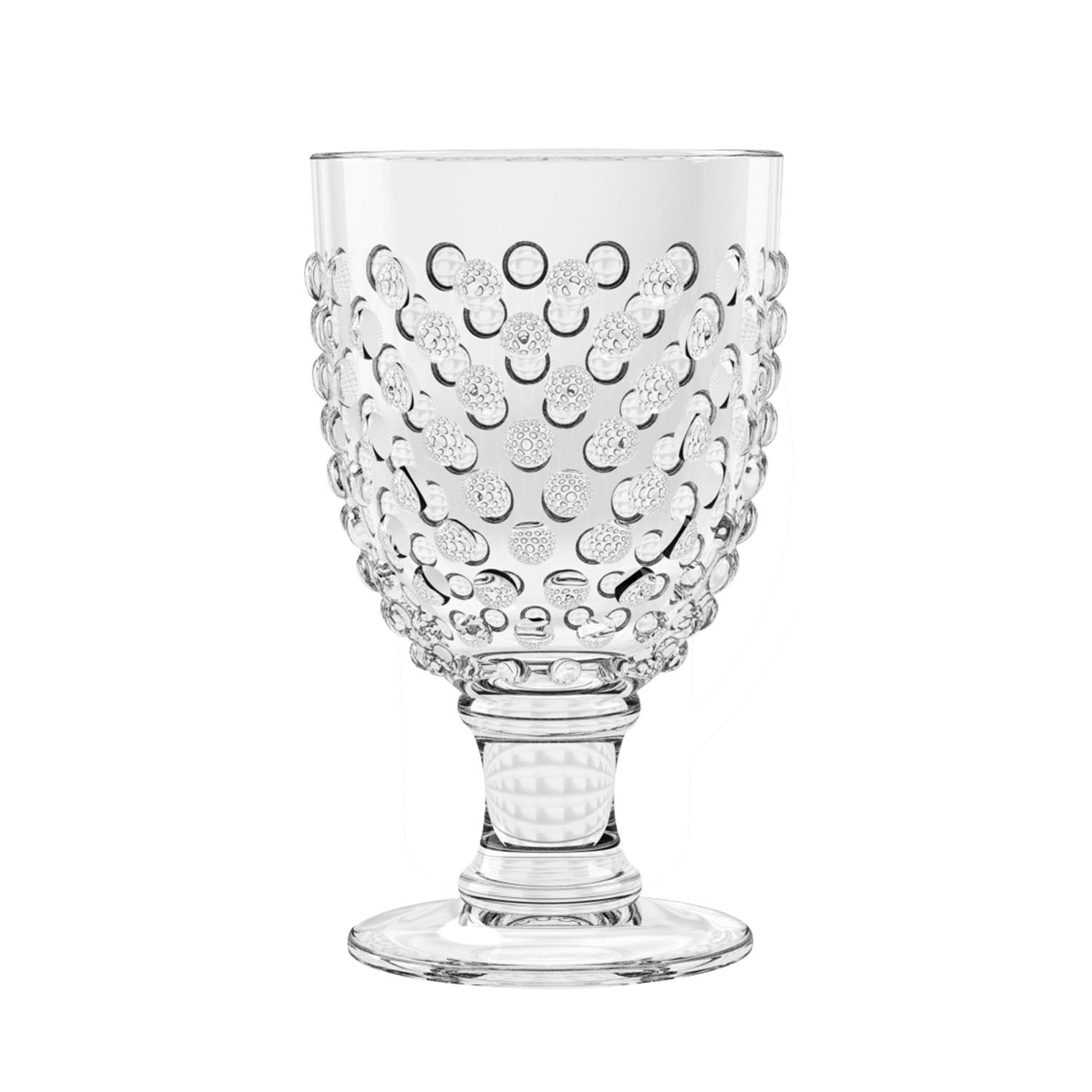 TarHong Hobnail Acrylic Goblet, Clear, 17 oz. Gracious Style