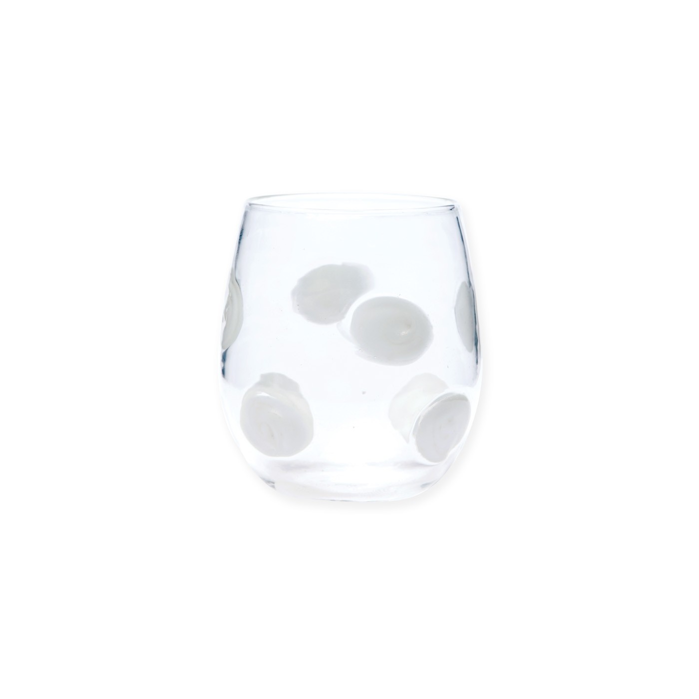 Vietri Holly Stemless Wine Glass