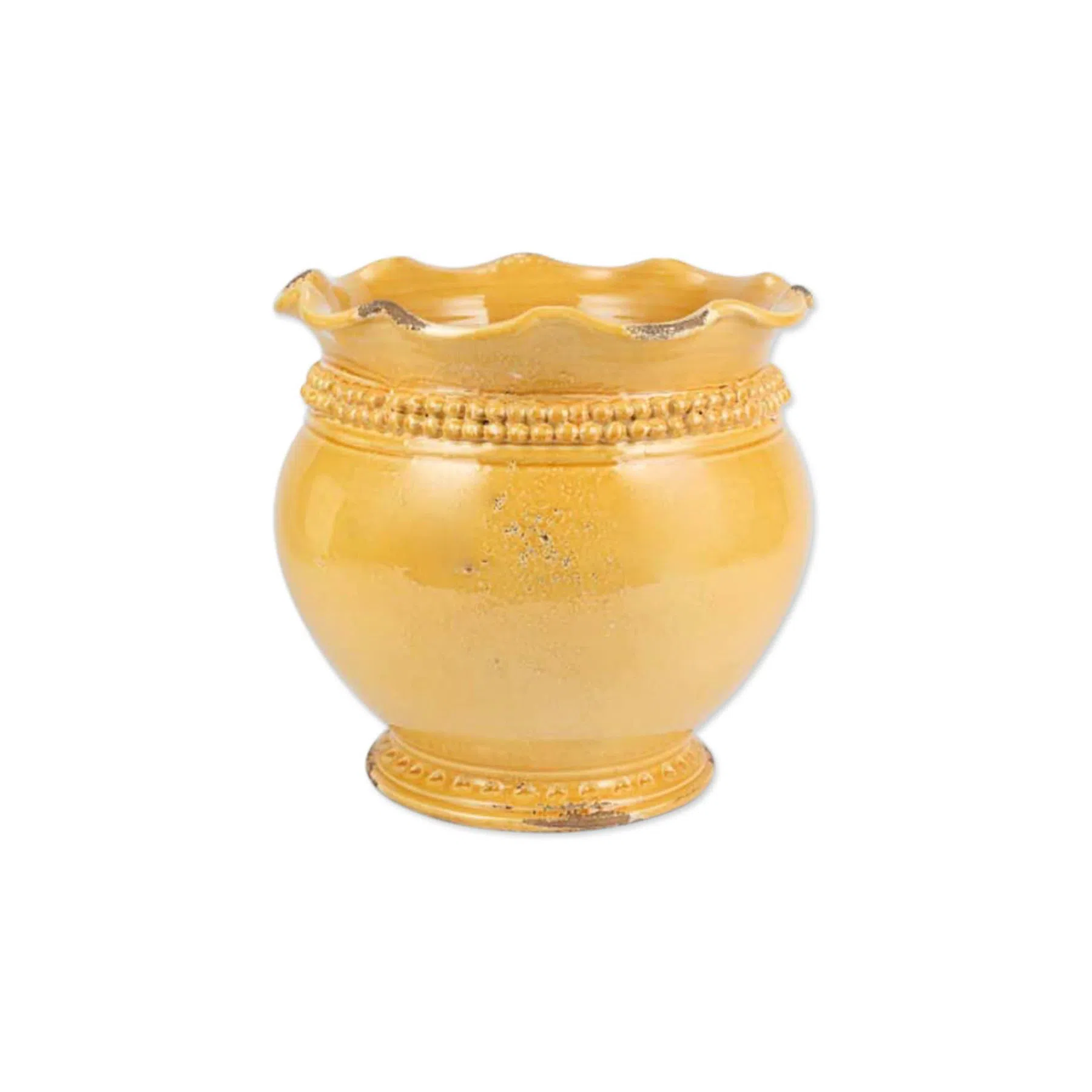 Bianca Ceramic Handbag Vase in Yellow - Handcrafted
