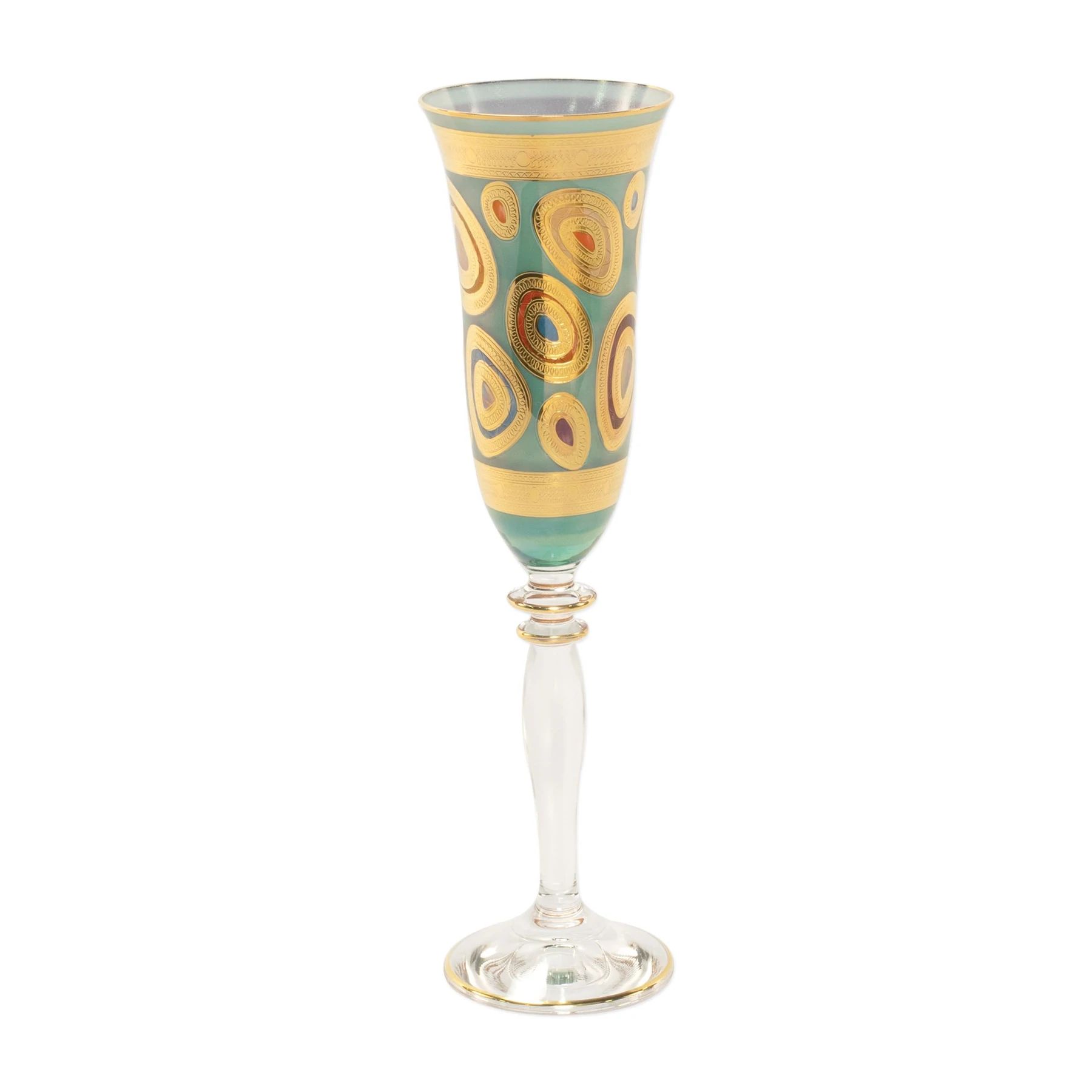 Vietri Contessa Assorted Champagne Glasses - Set of 4