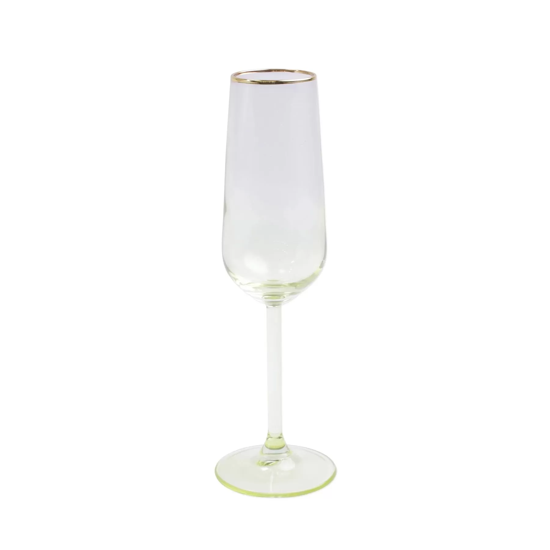 Vietri Rainbow Green Coupe Champagne Glass