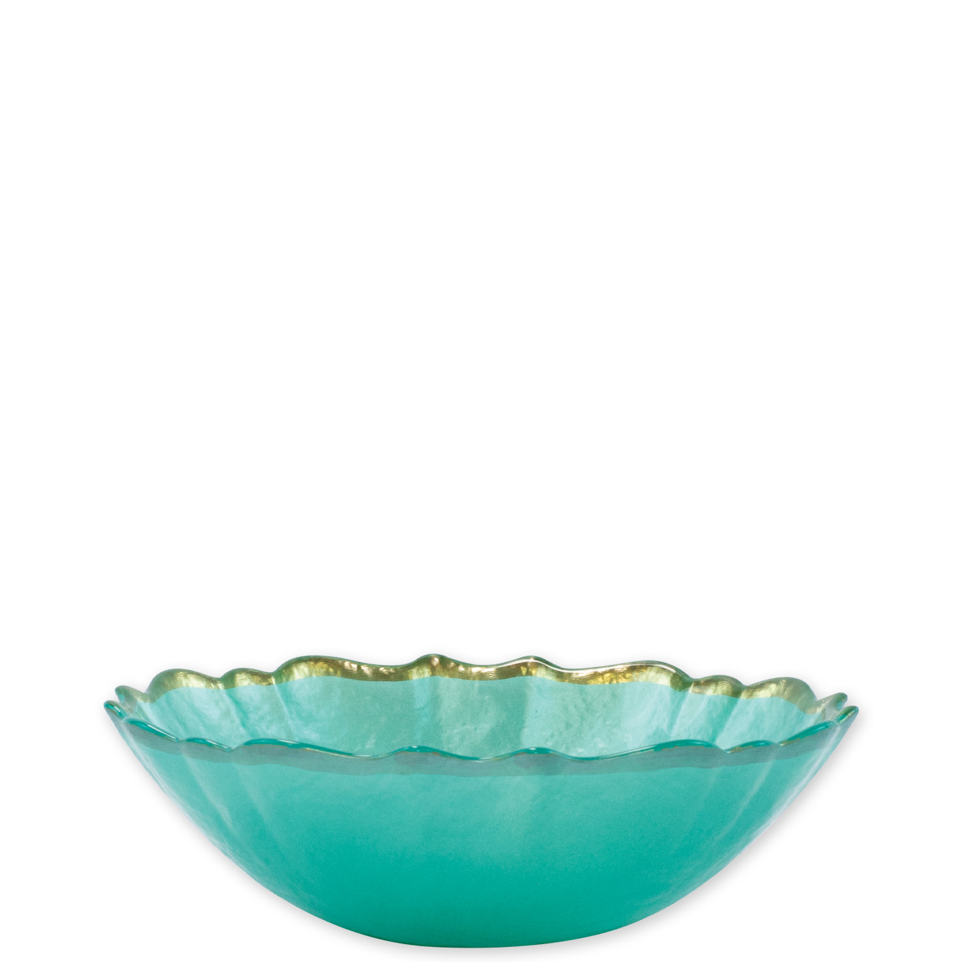 Vietri Baroque Glass Aqua Small Bowl 6 75 D 2 H Gracious Style
