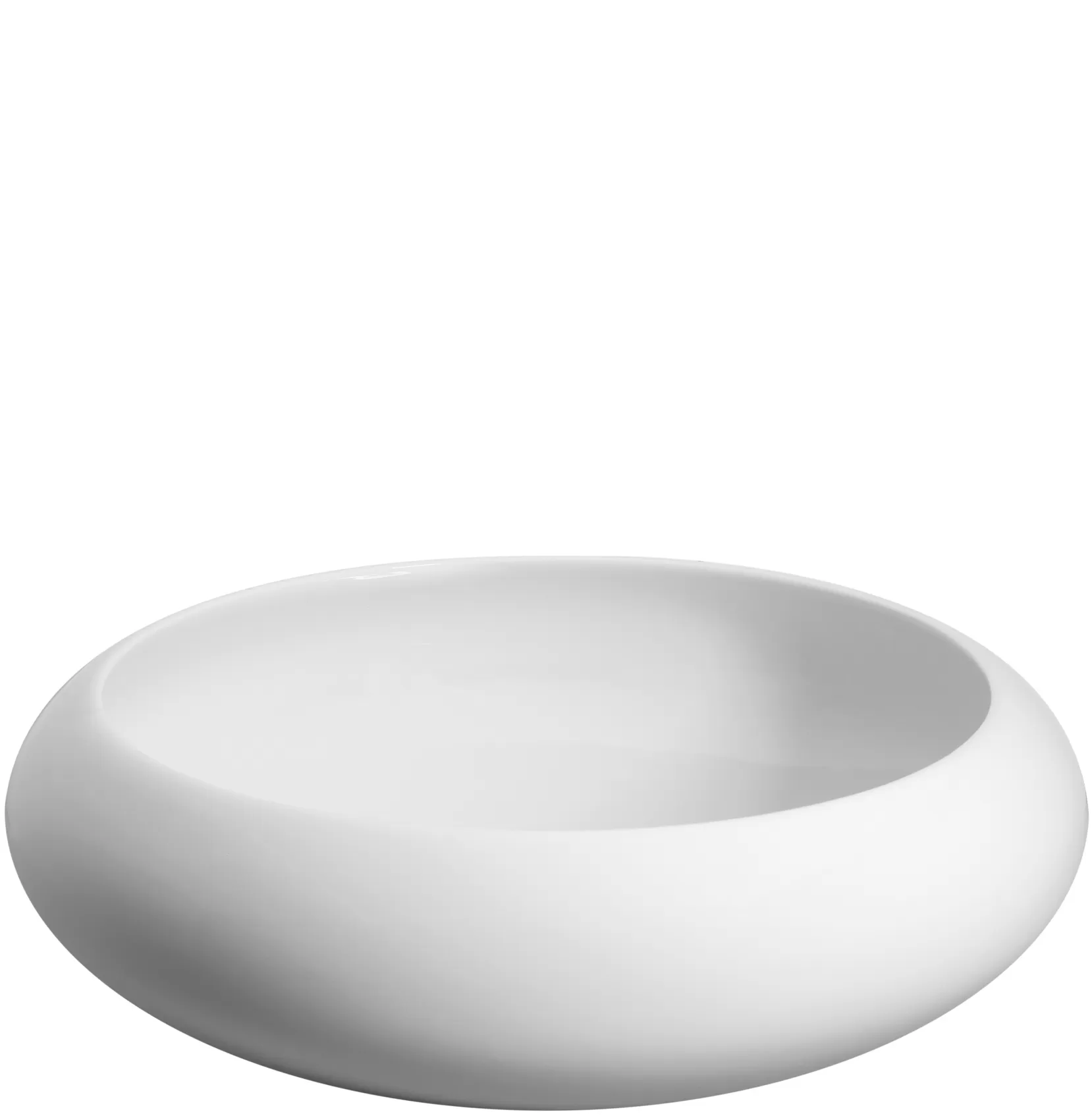 Large porcelain coffee cup and saucer from the Domo White collection  inspired by modern minimalist trends - Vista Alegre