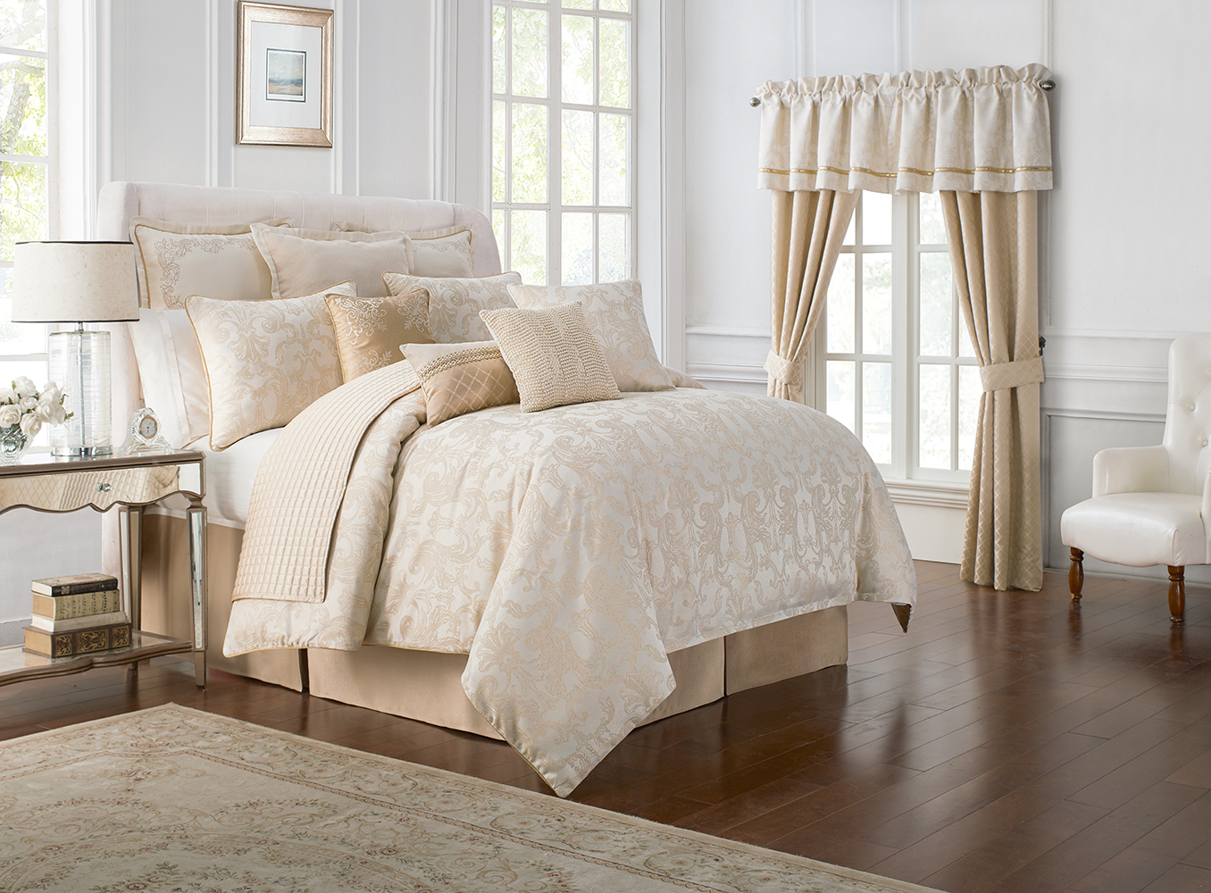 Waterford Fine Linens Britt Gold Bed Linens Gracious Style