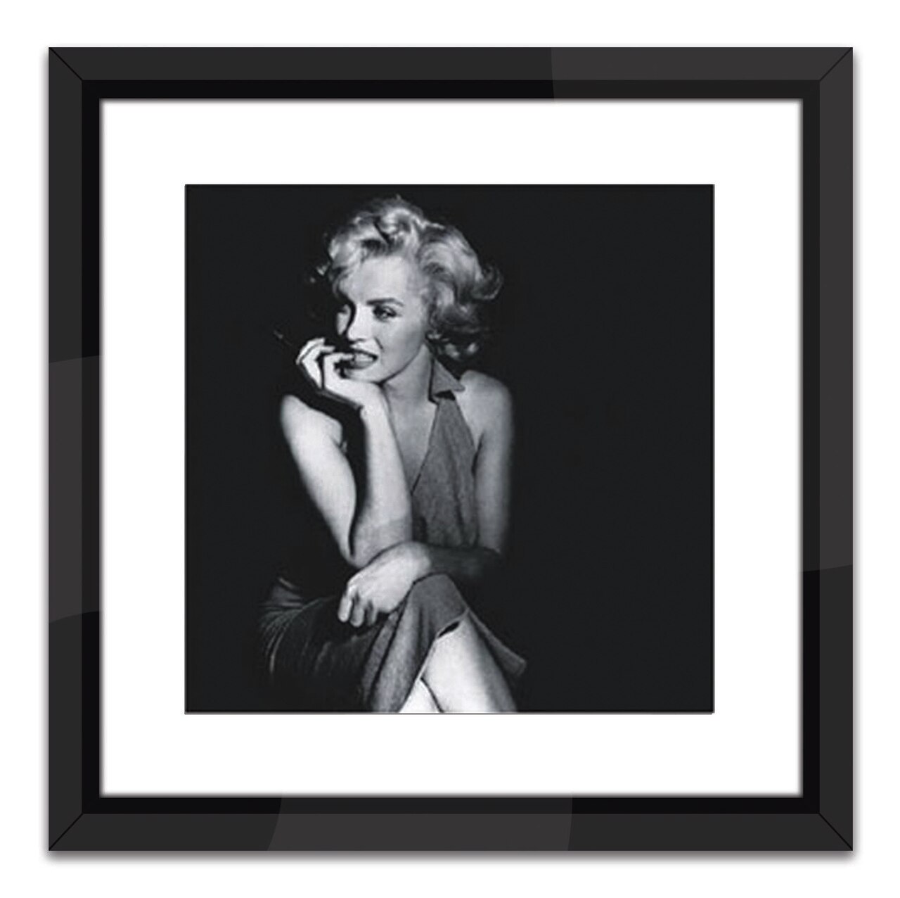 Worlds Away Marilyn Monroe 16 x 16 in, Framed Photograph | Gracious Style