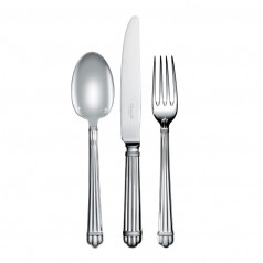 Aria Sterling Silver 5-Pc Setting (Dinner Fork, Dinner Knife, Place Soup Spoon, Salad Fork, Teaspoon)