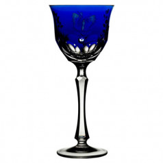 Springtime Cobalt Blue Water Goblet