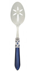 Aladdin Antique Blue Slotted Serving Spoon 9.5"L