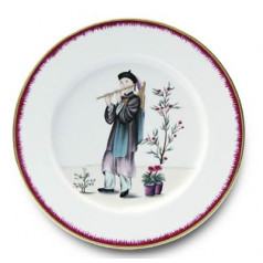 Chinoiserie Dinner Plate #1 10.25 in Rd