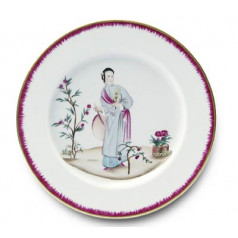 Chinoiserie Dinner Plate #4 10.25 in Rd