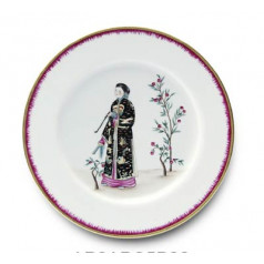 Chinoiserie Dinner Plate #5 10.25 in Rd
