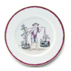 Chinoiserie Dinner Plate #6 10.25 in Rd